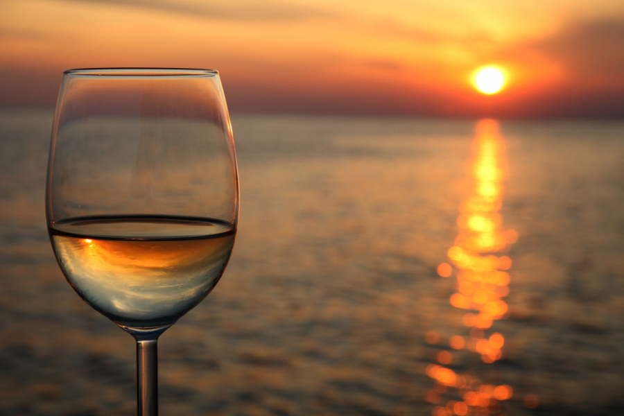 Sunset on the sea